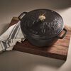 La Cocotte, 5 qt, Essential French Oven with Horse Lid, Matte Black, small 3