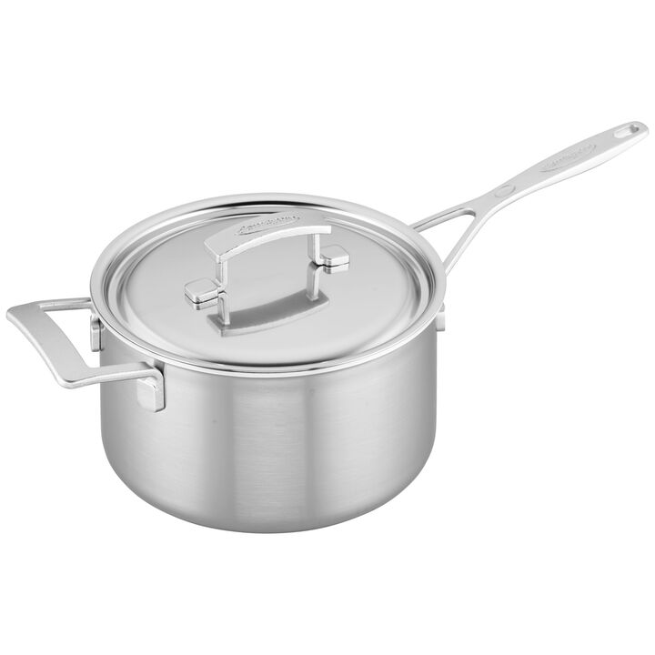 Industry 5, 4.25 qt Sauce Pan With Lid, 18/10 Stainless Steel , large 1
