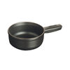 Cast Iron, 0.375 qt, Mini Cheese Fondue Pot, Matte Black, small 3
