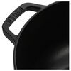 La Cocotte, 4.8 l cast iron round Essential French Oven with Snake Lid, black, small 5