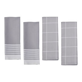 Kitchen Towels Set, Grey