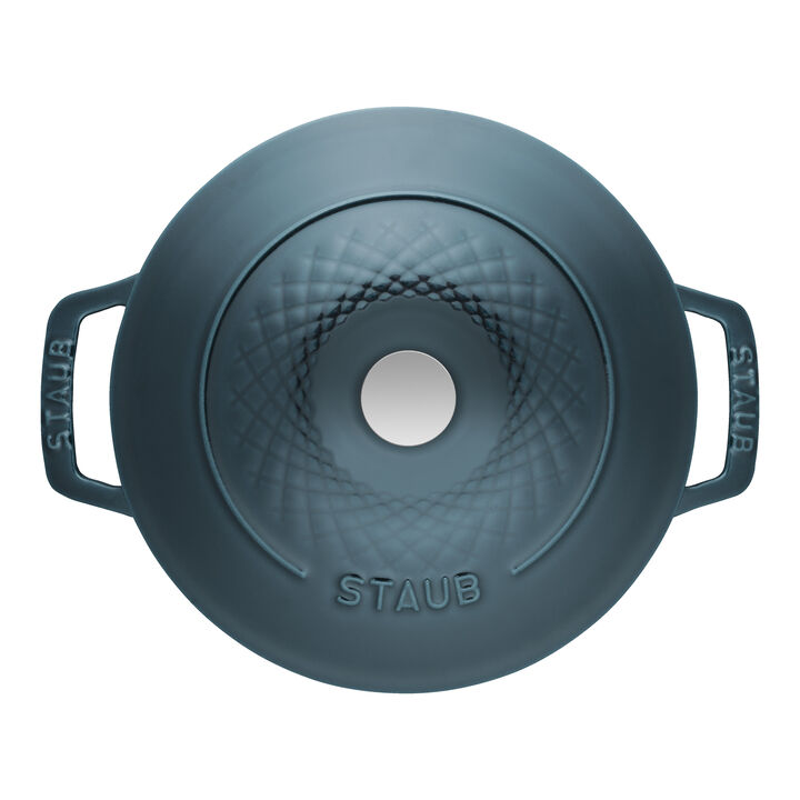 La Cocotte, 4 l cast iron round Cocotte twister, la-mer, large 4