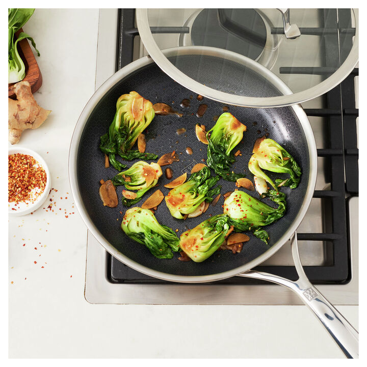 Peak, 10-inch, Ceramic Hybrid Frying Pan With Lid, large 2