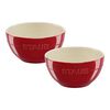 Ceramique, 15 cm / 2 Piece ceramic Bowl set, cherry, small 1