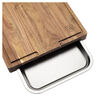 BBQ+, 17-inch x 14-inch Cutting Board With Tray, Acacia , small 7