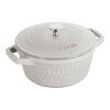 La Cocotte, Cocotte twister 20 cm, Rond(e), Truffe blanche, Fonte, small 1