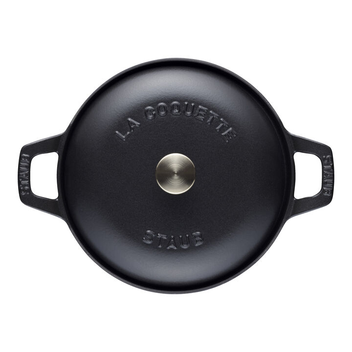 Ligne Vintage, La Coquette 20 cm, Rond(e), Noir mat, large 4