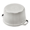 La Cocotte, 4.75 l cast iron round Tall Cocotte, white truffle, small 2