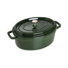 Cast Iron, 5.75 qt, Oval, Dutch Oven, Basil, small 4