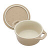 Stoneware, 3-pc, Mini Round Dutch Oven Set, Sesame, small 6