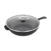 Cast Iron, 10-inch, Daily Pan With Glass Lid, Matte Black, small 1