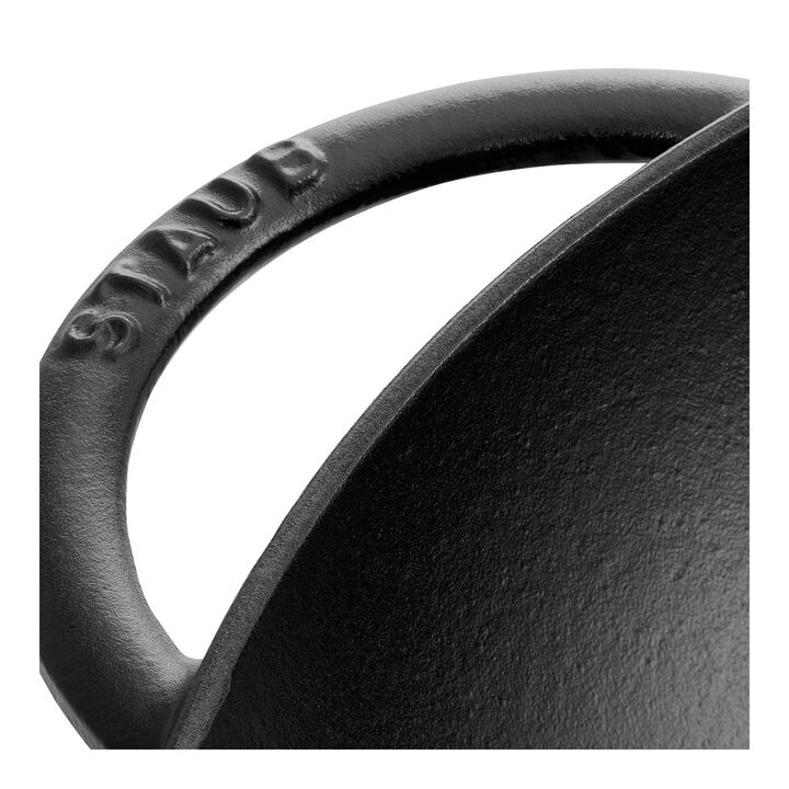 Cast Iron, 14.5-inch, Wok, Matte Black, large 2