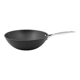 Wok 30 cm, Aluminio, Negro