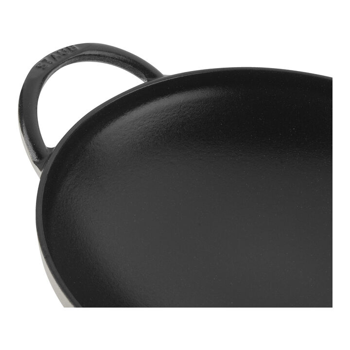 Cast Iron, 9.5-inch, Wok, White Truffle, large 4