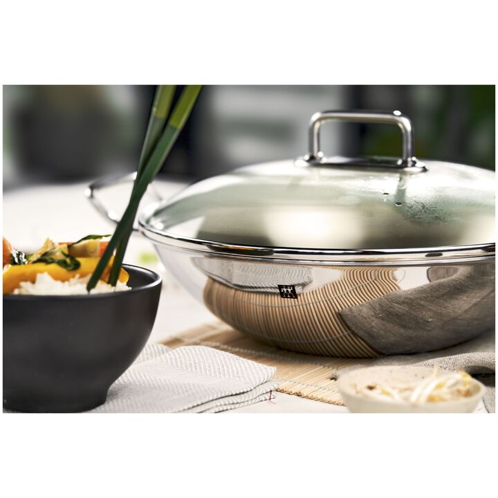 Plus, 32 cm 18/10 Stainless Steel Wok, large 2