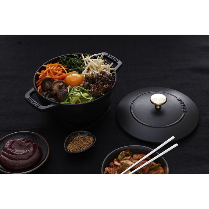 鋳物ホーロー鍋, Wa-NABE・フレンチオーブン 16 cm, 鋳鉄, large 2