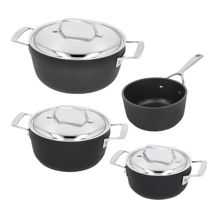 Ensemble de casseroles avec poêlons, 4 pièces, large 1