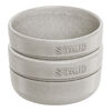 Dining Line, Sch&uuml;sselset, 2-tlg. / 10 cm, Weisser Tr&uuml;ffel, Keramik, small 1