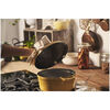 Cast Iron, 5.5 qt, Round, Cocotte, Citron - Factory Second, small 6