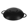 Cast Iron, 14.5-inch, Wok With Glass Lid, Matte Black - Factory Second, small 3