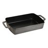 Cast Iron, 12-x 8-inch, Rectangular, Roasting Pan, Graphite Grey, small 1