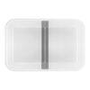Fresh & Save, L Flat, Vacuum Lunch Box, Plastic, White-Grey, small 5