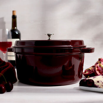 D&ouml;k&uuml;m Tencere | Bordo | 28 cm | 6,75 l | yuvarlak,,large 2