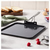 Motion Ceramic, 28 cm / 11 inch aluminum square non-stick griddle, black, small 5