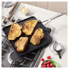 Motion Ceramic, 28 cm / 11 inch aluminum square non-stick griddle, black, small 2