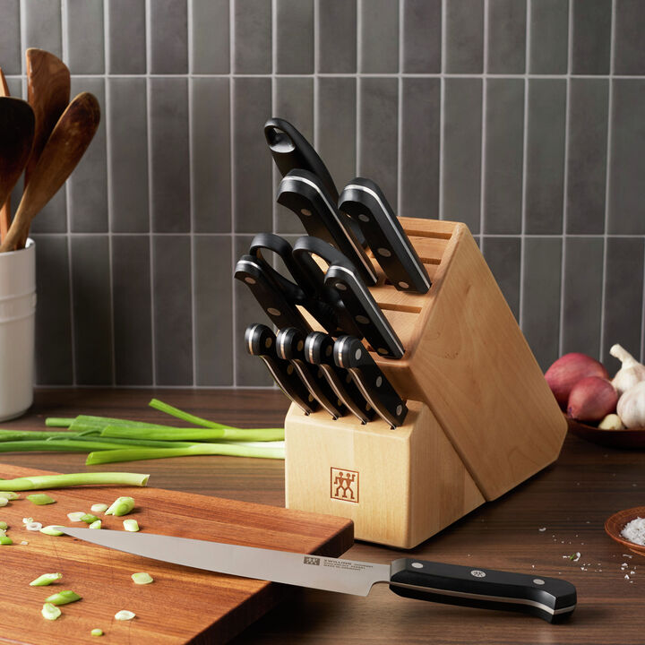 Gourmet, 12-pc, Knife block set, Natural, large 2