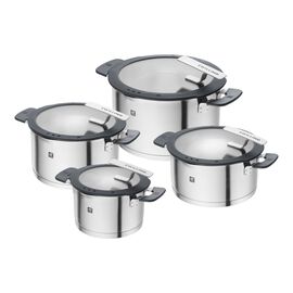 Set di pentole, 4-pz., acciaio inox