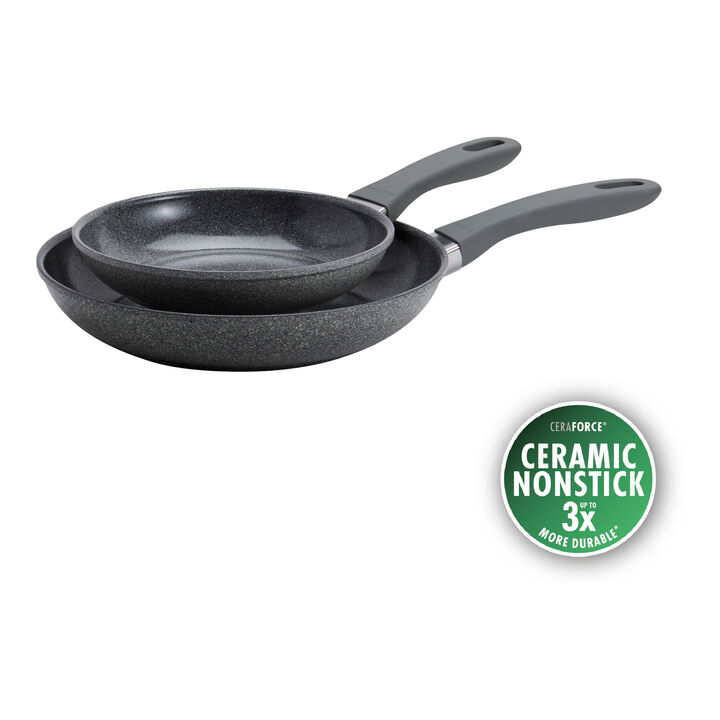 Parma Plus Ceramic, 2-pc, Non-stick, Ceramic Fry Pan Set Ceramic Coating, large 1