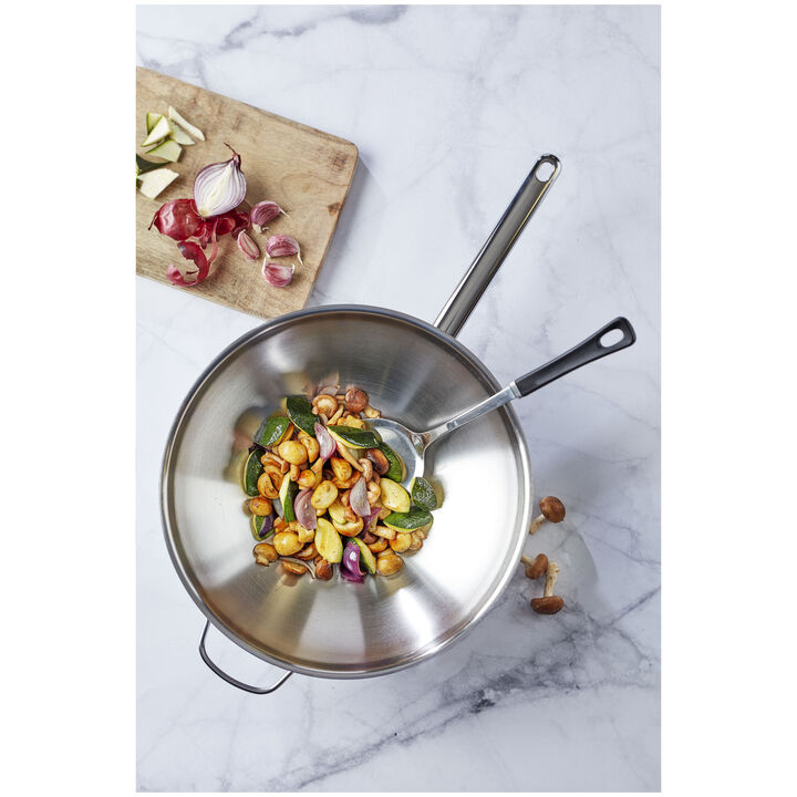 Plus, 32 cm 18/10 Stainless Steel Wok, large 3