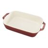Stoneware, 10.5-x 8-inch, Rectangular, Baking Dish, Rustic Red, small 1