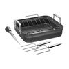 Motion, 41 x 36 cm aluminum rectangular Roaster, black, small 2