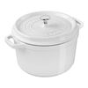 Cast Iron, 5 qt, Round, Dutch Oven Deep, Pure White - Factory Second, small 2