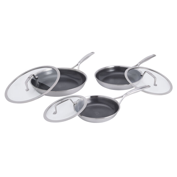 Peak, 6-pc, Ceramic Hybrid Frying Pan Set, large 4