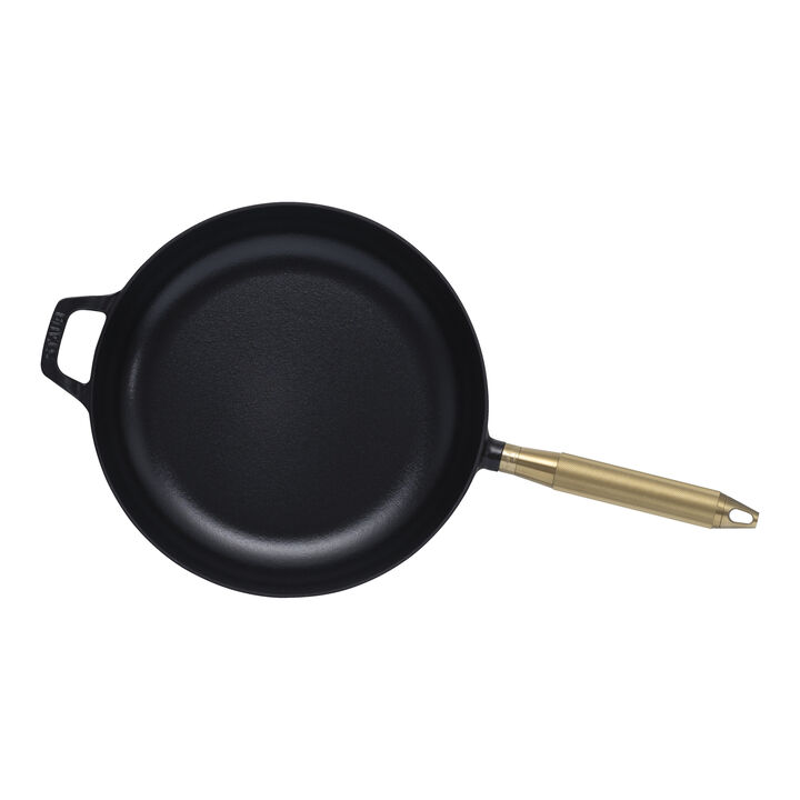 Pans, Bratpfanne Buster+Punch 28 cm, rund, Schwarz, Gusseisen, large 3