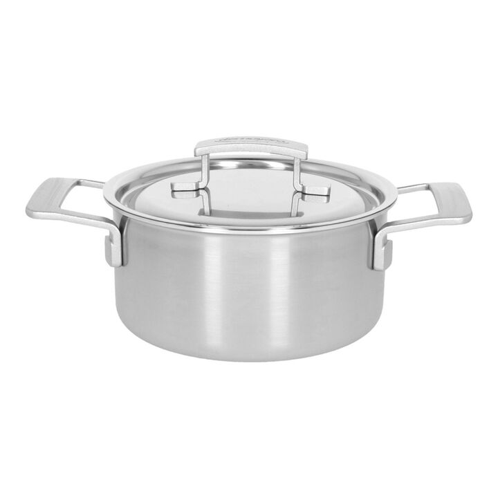 Industry 5, 18 cm 18/10 Stainless Steel Stew pot with lid silver, large 1