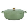 Bellamonte, Cocotte 31 cm, Ovale, Vert, Fonte, small 2