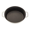 Cast Iron, 5.75 qt, Oval, Coq Au Vin Dutch Oven, Pure White, small 5