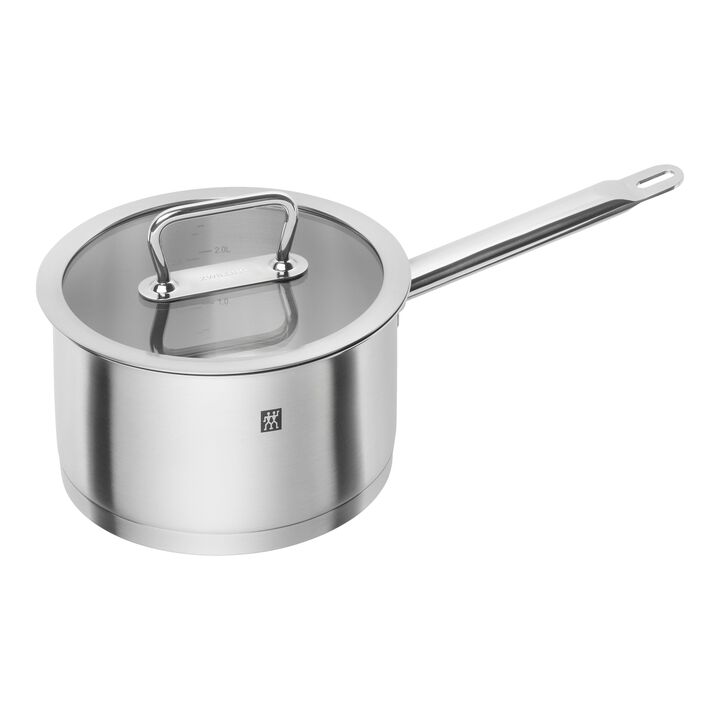 Pro, Stieltopf 20 cm, 18/10 Edelstahl, Silber, large 1