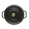 La Cocotte, Lage cocotte 26 cm / 4 l, Rond, Zwart, small 2