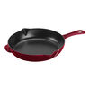 Pans, 26 cm / 10 inch cast iron Frying pan with pouring spout, Bordeaux, small 1