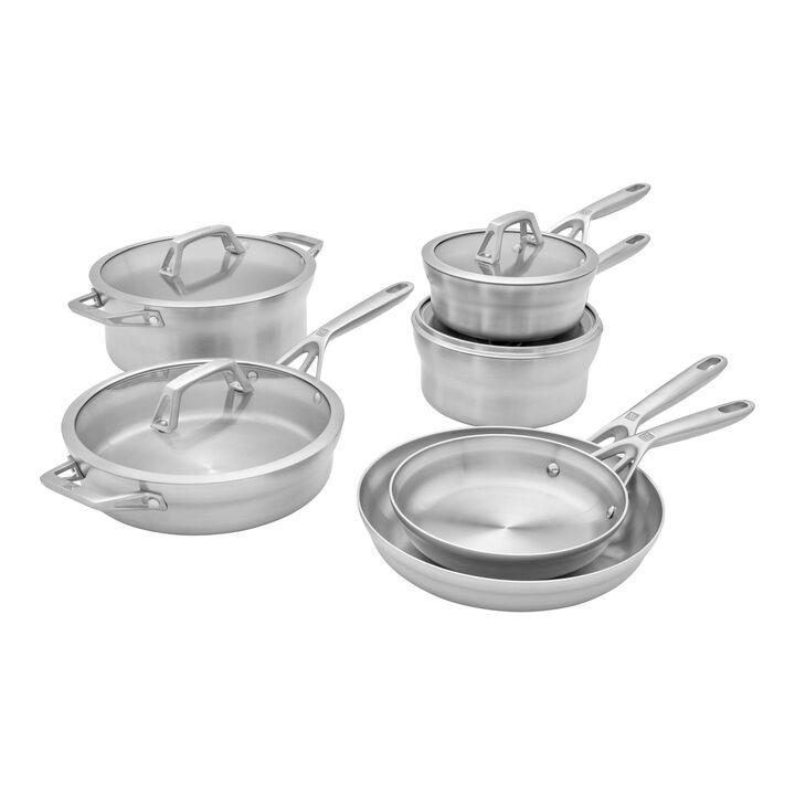 Motion Stainless Steel, 10-pc, Stainless Steel, Pots And Pans Set, large 1
