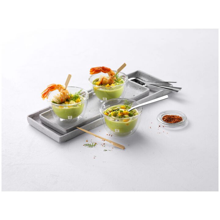 Sorrento, Tapas Set 3-tlg, Transparent, Borosilikatglas, large 2