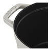 Cast Iron, 5 qt, Round, Dutch Oven Deep, White Truffle - Factory Second, small 2