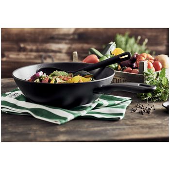 Wok Tava | Al&uuml;minyum | Siyah | 30 cm,,large 4