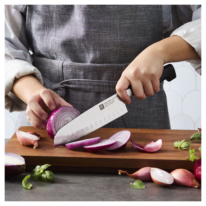 Four Star, Santoku 7 inch, hollow edge, large 2