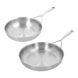 Bakpannenset roestvrijstaal, 2-delig, 20 & 24cm
